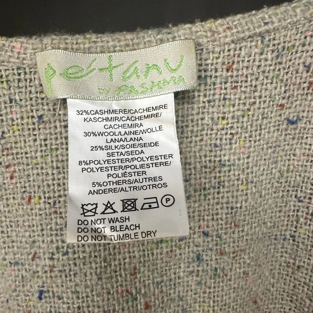 Petanu by Pasmma anthopologie floral shall womens preloved one size beige - Picture 5 of 6
